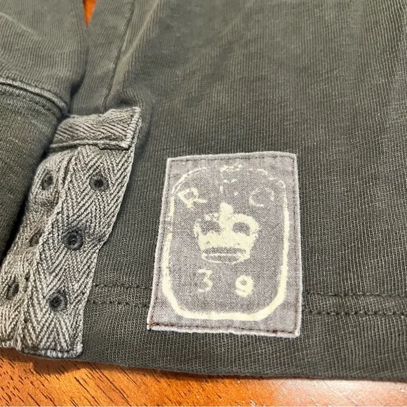 Ralph Lauren Rugby Shirt Womens Medium Polo 2004 Y2K Patch Embroidered RL VTG - Picture 7 of 13